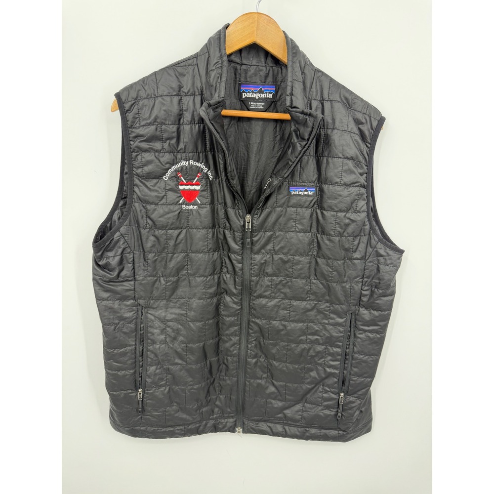 Patagonia Nano Puff Vest Mens Large Black Quilted Insulated 84241FA15